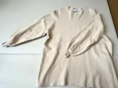 AZUL by moussy ベージュ 長袖トップス　厚手