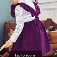 JoJo Maman Bebe ワンピース　エプロンワンピース