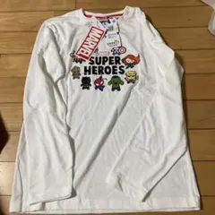 MARVEL スーパーヒーローズ 長袖Tシャツ ホワイト