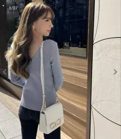 [ 岡部あゆみさんコラボ ] ハイゲージリブニットトップス