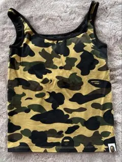 【お値下げしました】A BATHING APE タンクトップ 迷彩 A BATHING APE - BAPE ABC camo green タンクトップ a bathing apeの