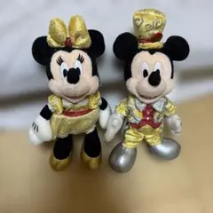 ディズニーランド ミッキー ミニー ぬいぐるみバッジ 30周年記念