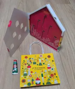 ロクシタン　空箱　ショップ袋 クリスマス　ハンドクリーム