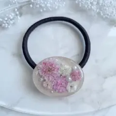 レジン＊ハート フラワー ヘアゴムෆ˚* - メルカリ