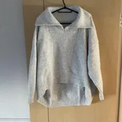 グランターブルグレー ハイネックニットセーター 長袖