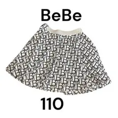 BeBe ロゴプリントスカート 110