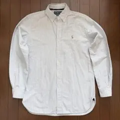 Ralph Lauren ブルーストライプクラッシックフィットシャツ