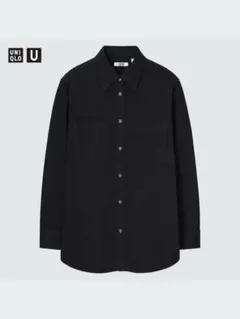UNIQLO U ダブルポケットオーバーサイズシャツ（長袖）