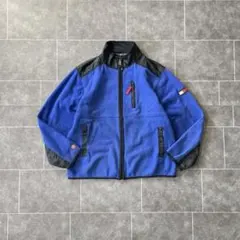 90's TOMMY HILFIGER トミー 切替 フリースジャケット ブルー