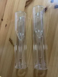 ガラス製アルコールグラス2個セット
