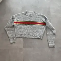 FOREVER 21 グレー ストライプ セーター Sサイズ