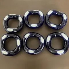 藍色 箸置き 6個セットのサムネイル