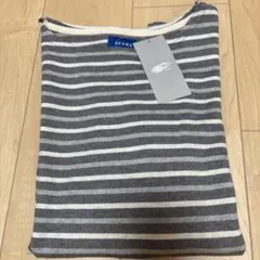 《新品》BEAMS ストライプ 長袖カットソー Sサイズ T.GRAY