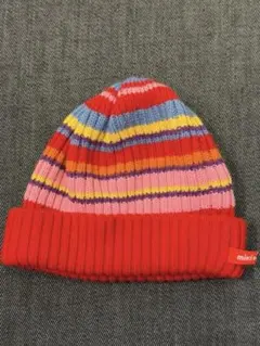 日本製 ミキハウス　キッズニット帽　カラフル