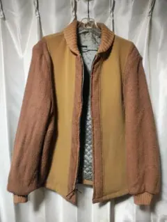 50's超希少NAPOLI SUEDEスウェードニット切り替えファラオジャケット