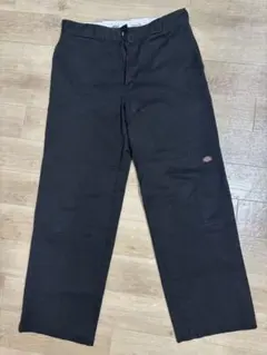 Dickies ダブルニー ワークパンツ W34 ルーズフィット ブラック