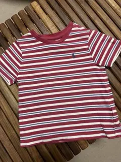 Ralph Lauren 赤と白ストライプ Tシャツ 90cm