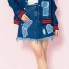 Aymmy フリンジデニムスカートのサムネイル