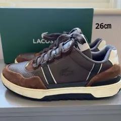 ラコステ uk9.5 28.0 レザースニーカー umpire ブラウン - メルカリ