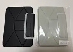 iPad mini 6,7 ケース スタンド　ブラック　グレー