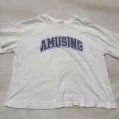 AMUSING ロゴ 半袖 Tシャツ ホワイト Sサイズのサムネイル