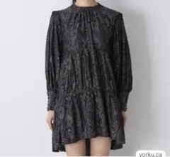 JEANASISティアードジャガードチュニック　ペイズリー　シャツのサムネイル