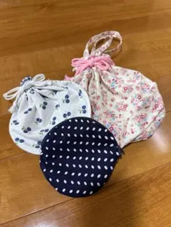 布製巾着袋3個セット