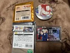 名探偵コナン展　30周年　江戸川コナン2点セット　アクリルキーホルダー&缶バッジ