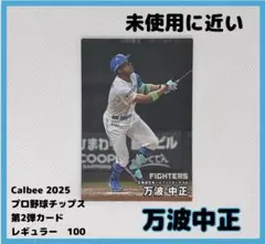 【万波中正】 匿名発送　未使用に近い　日ハム　プロ野球チップスカード　2025★