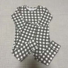 konny コニー 長袖パジャマ ベビーパジャマ チェック柄 2-3Y