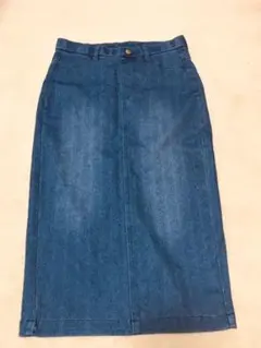 デニムタイトスカート ブルー　Lサイズのサムネイル