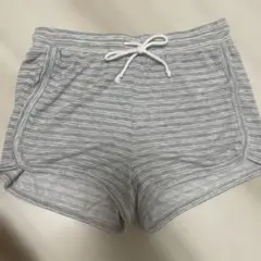 LOVE by GAP グレー ストライプ ショートパンツ XXS