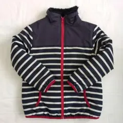 ボーダー フリース ボア ジャケット アウター