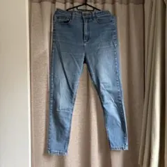 GRL ライトブルー ハイウエストスキニージーンズ