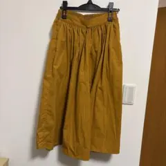 【earth music&ecology マスタード ガウチョパンツ F】