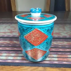 『感謝祭うー特価』　九谷焼　青郊窯　蓋付湯呑み　1杯