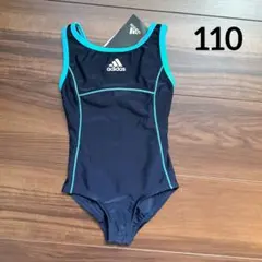 新品 adidas 水泳 スクール水着 ガールズ ワンピース　110
