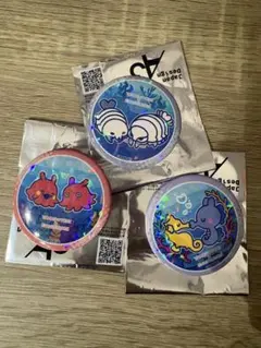 新江ノ島水族館 たまごっち ホログラム缶バッジ 2点セット えのすい