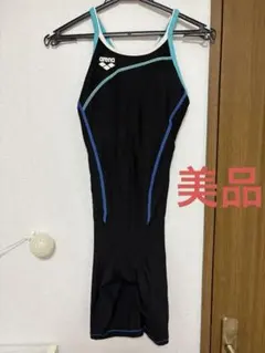 arena SAR-4101W ブラック/ブルー 水色 水着 M