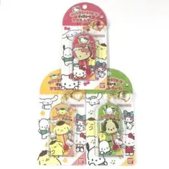 3種 チョコレート マスコットチャーム ハローキティ ポムポムプリン ポチャッコ