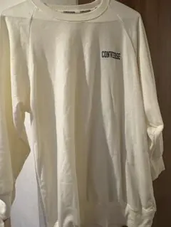 CONVERSE クリーム色 スウェット W (M)