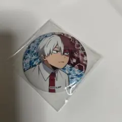 ヒロアカ　グリッター缶バッチ　轟焦凍