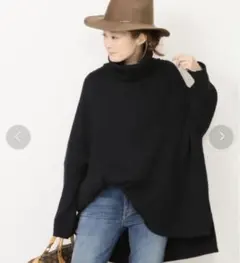 EVERYDAY I LIKE. Oversized rib タートル ニット