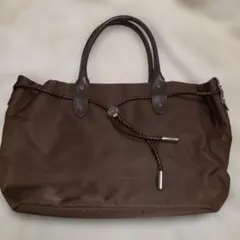 ほぼ未使用 agnes b VOYAGE アニエスベー ハンドバッグ ブラウン