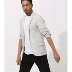 アズールバイマウジー テーラードジャケット 薄手 春夏 S 羽織 メンズシンプル