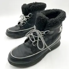 美品 ソレル スノーブーツ エクスプローラ カーニバル 25 黒 Y1317