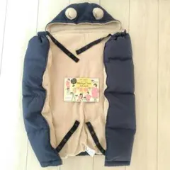 ケープ フード 耳付き ベビー用 防寒ケープ 防寒カバー ネイビー ベージュ