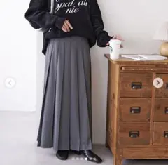 【新品未使用タグ付き】Discoat グレー プリーツスカート フリーサイズ