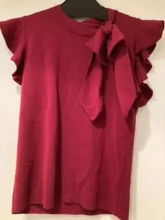 ボルドー ニット