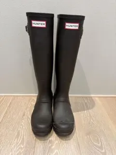 【超メルカリ市限定出品】HUNTER 長靴　ロングブーツ　22センチ